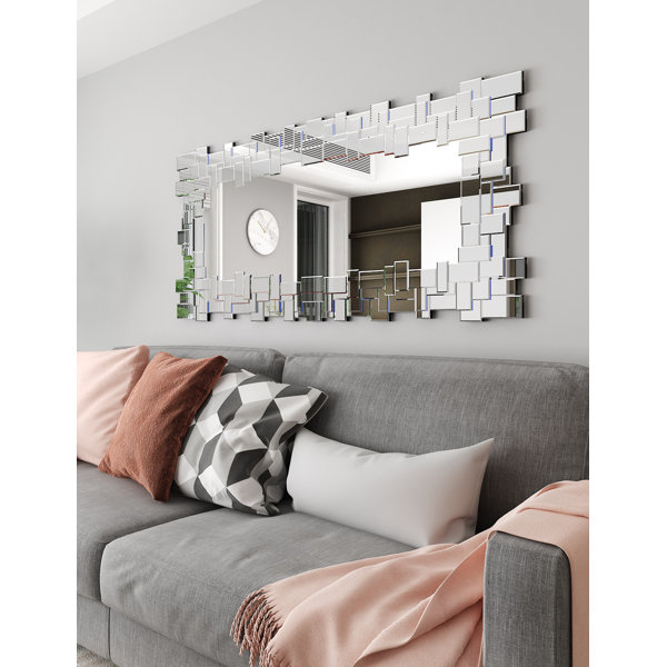 KOHROS Rectangle Glass Wall Mirror Wayfair